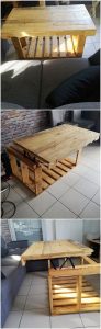 Lift Up Top Pallet Table