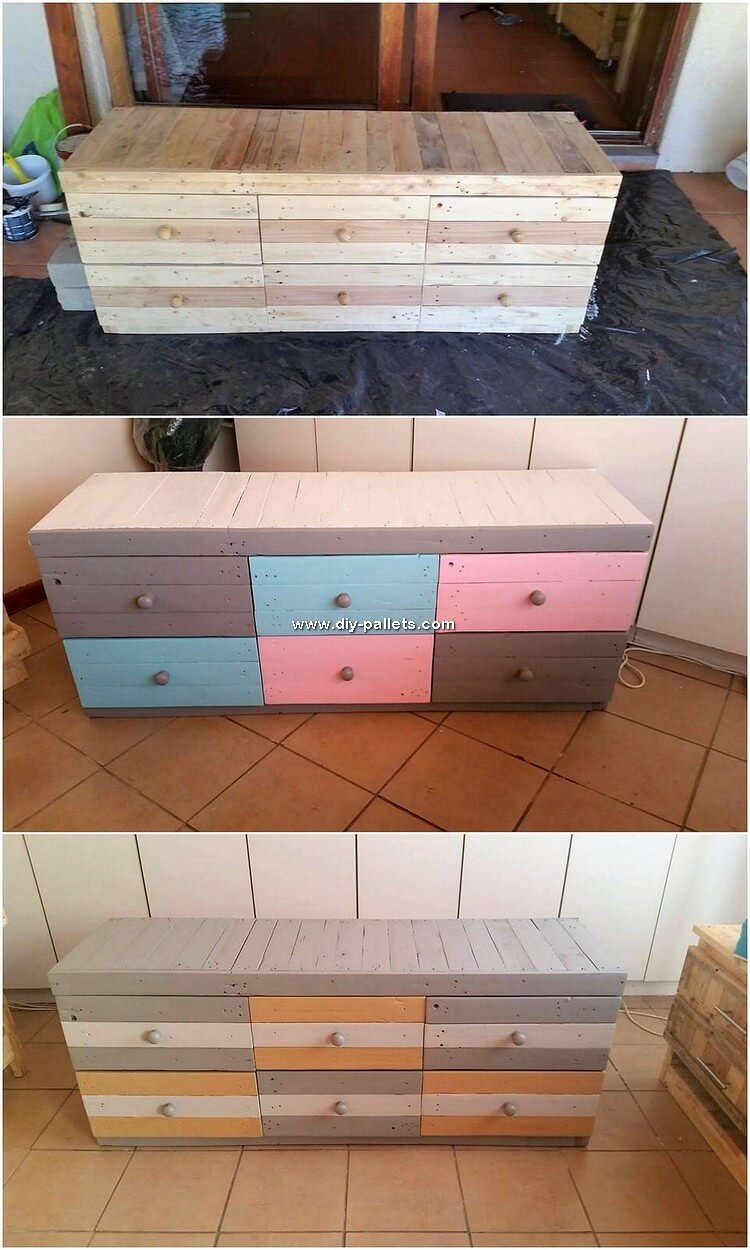 Pallet Chest of Drawers DIY Pallet Creations