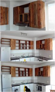 Pallet Kitchen Cabinets