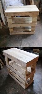 Pallet Shelving Table