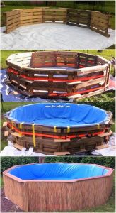 DIY Pallet Swimming Pool