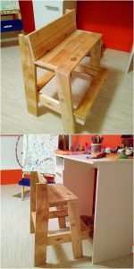 Pallet Bench for Kids