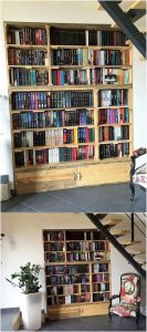 Pallet Book Shelving Unit