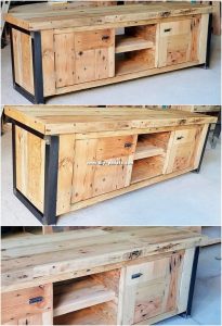 Pallet Media Cabinet