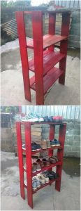 Pallet Shoe Rack