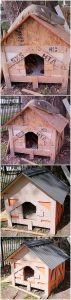 Wooden Pallet Pet House
