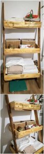 Pallet Bathroom Shelving Stand