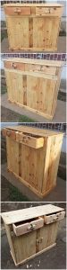 Pallet Cabinet with Drawers