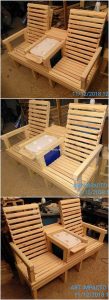 Pallet Chairs with Center Table
