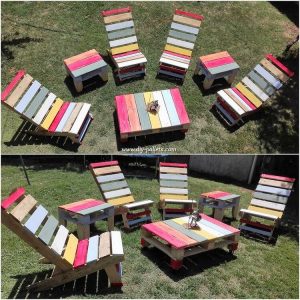 Pallet Garden Furniture Set
