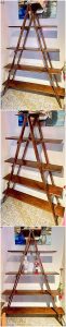 Pallet Ladder Shelf