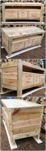 Pallet Table with Drawers
