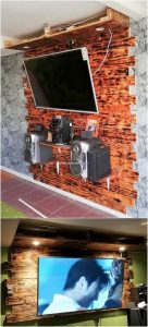 Pallet Wall LED Holder