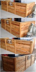 Wood Pallet Counter Table