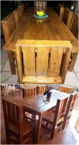 Wood Pallet Dining Furniture