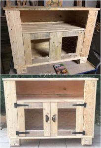 Wooden Pallet Cabinet