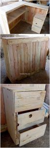 Wooden Pallet Counter Table