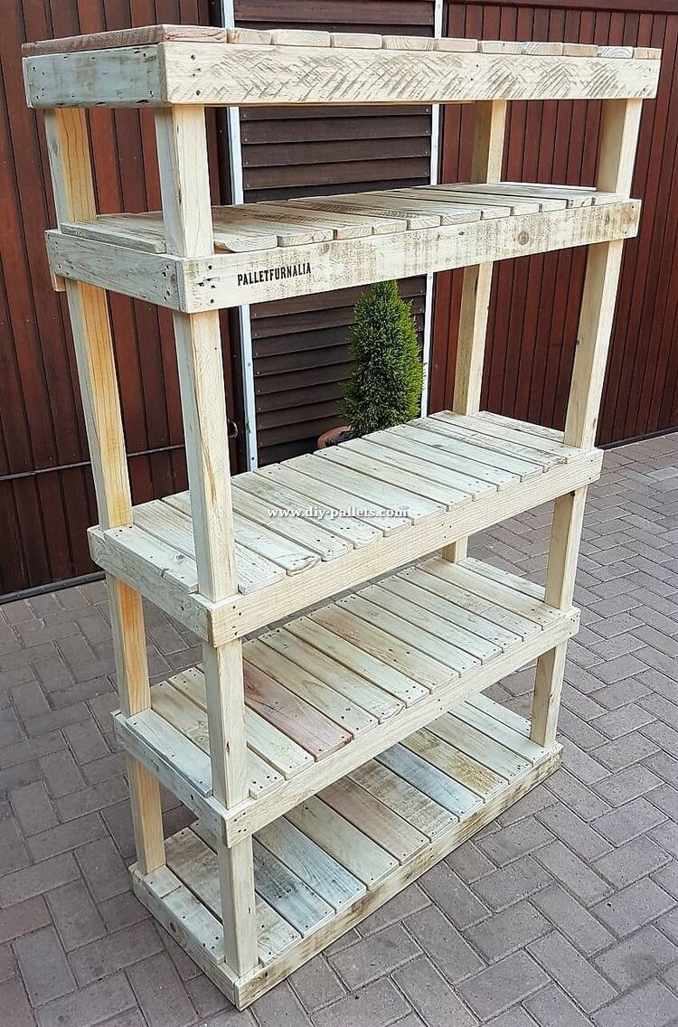 Diy Pallet Shelving Cabinet Step By Step Plan Diy Pallet Creations 