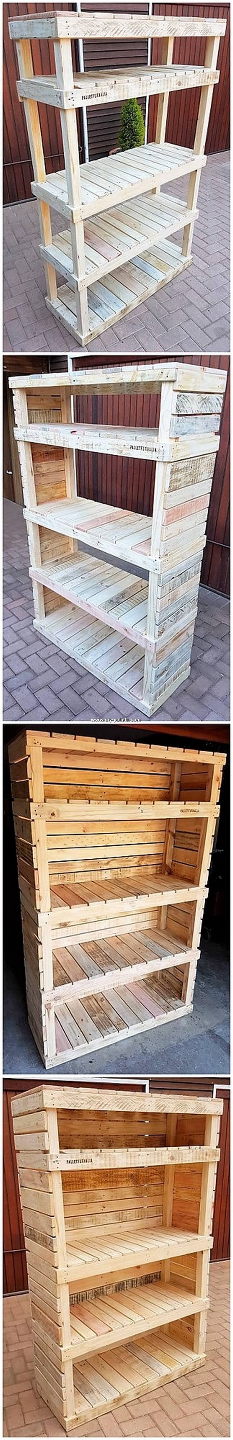 DIY Pallet Shelving Unit DIY Pallet Creations