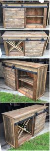Pallet Cabinet with Sliding Door