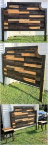 Pallet Headboard and Side Tables