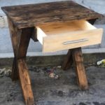 Pallet Side Table with Drawer
