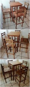 Pallet Table and Chairs