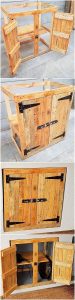 Wood Pallet Cabinet