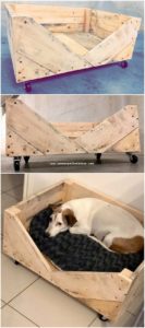 Wood Pallet Dog Bed