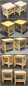Wood Pallet Side Tables