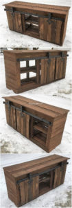 Wooden Pallet Cabinet