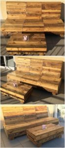 Pallet Bench and Table