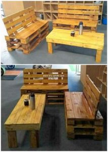 Pallet Benches and Table