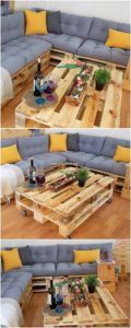 Pallet Couch and Coffee Table