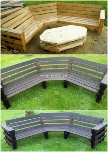 Pallet Garden Couch and Table