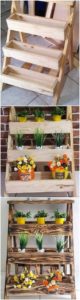 Pallet Planter Pots Stand