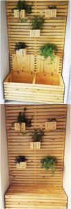 Pallet Planter with Storage Box