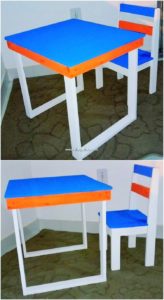 Pallet Table and Chair