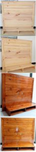 Pallet Wall LED Holder