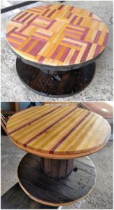 Round Top Pallet Table