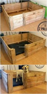 Wood Pallet Dog Bed