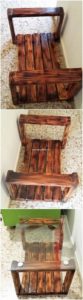 Glass Top Pallet Table