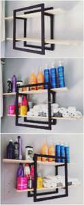 Pallet Bathroom Shelf