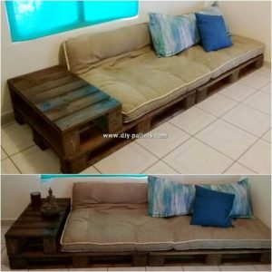 Pallet Daybed with Side Table