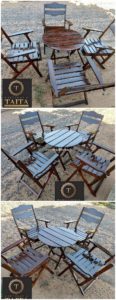 Pallet Outdoor Chairs and Table