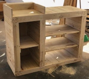 Pallet Shelving Counter Table