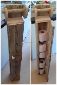 Pallet Toilet Paper Roll Rack