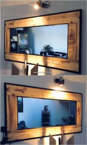 Pallet Mirror Frame