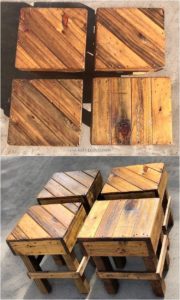 Pallet Side Tables or Stools