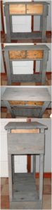 Pallet Table with Drawers